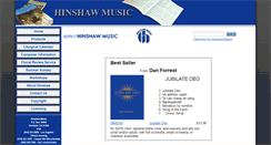 Desktop Screenshot of hinshawmusic.com