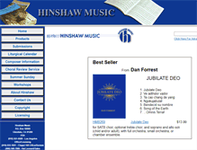 Tablet Screenshot of media.hinshawmusic.com